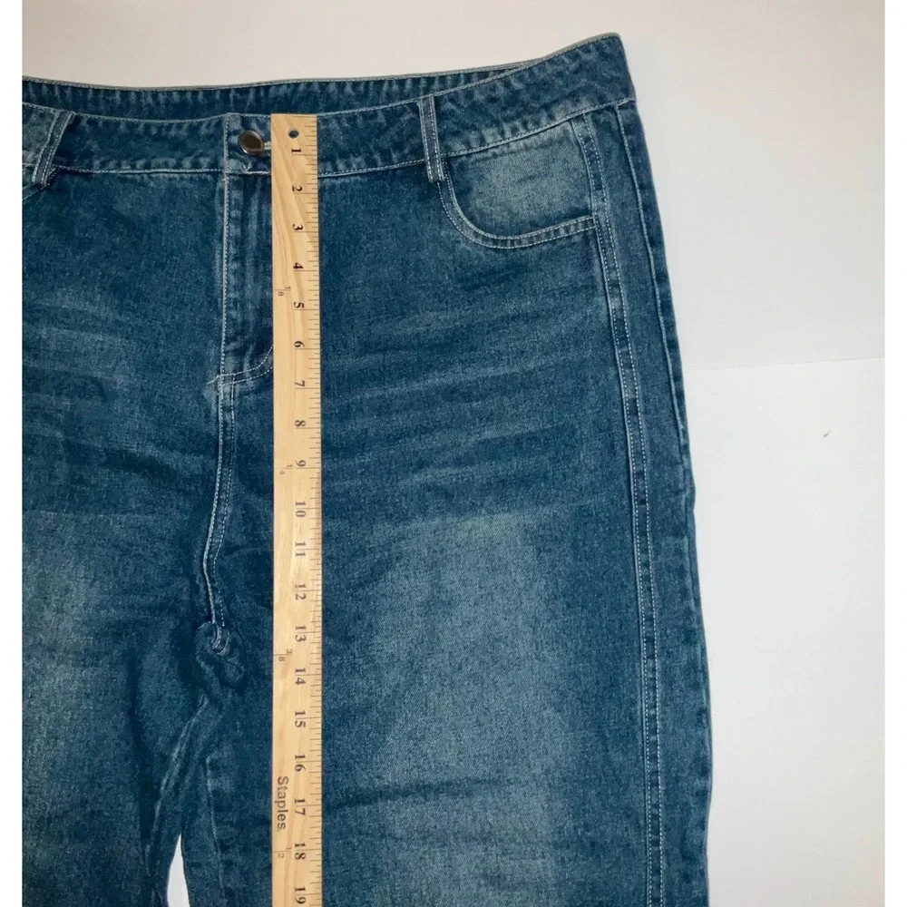 Womens Barrell Jeans Grunge Emo Indie Streetwear Size 34 - Picture 6 of 8
